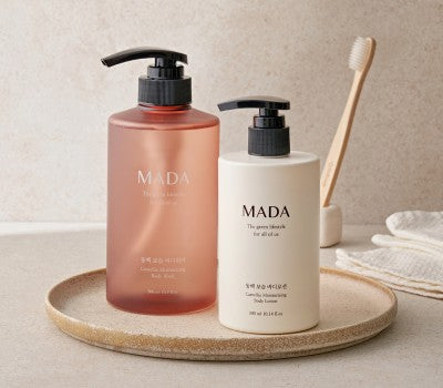 [MADA] 동백 보습 바디워시 500ml 2개 & 바디로션 300ml 1개 (동백 보습 립밥 또는 핸드크림 중 1개 랜덤 증정)